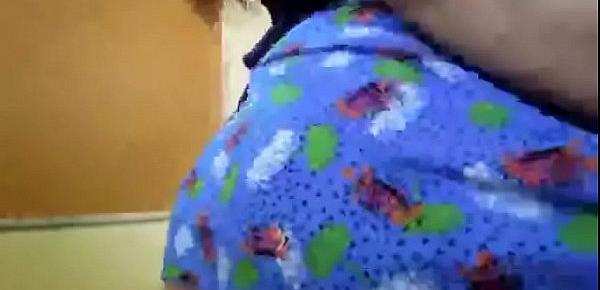 webcam slut rides wall mounted dildo
